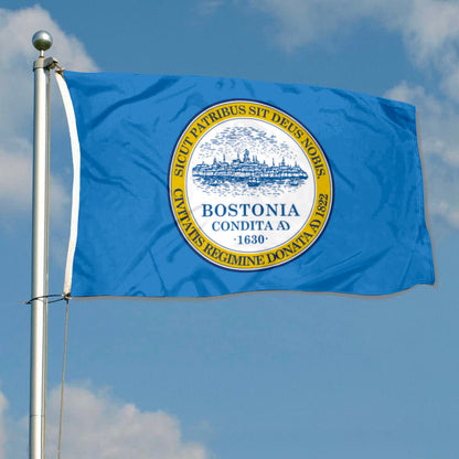 City of Boston flag 3x5ft banner man cave 2
