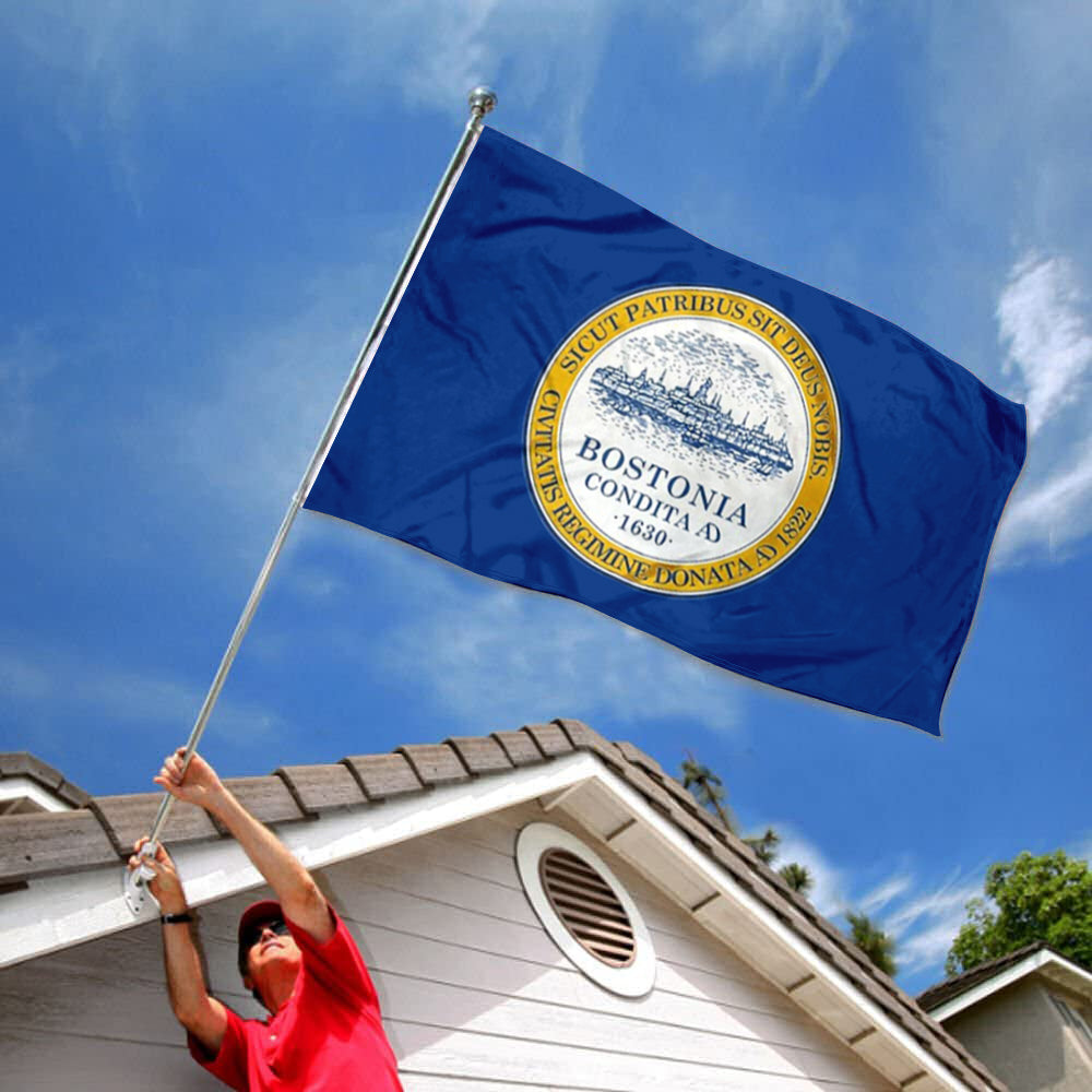 City of Boston flag 3x5ft banner man cave