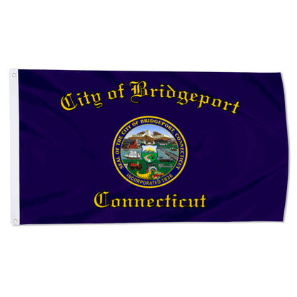 City of Bridgeport flag, Connecticut flags 3x5ft banner man cave