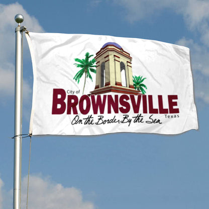City of Brownsville flag, Texas flags 3x5ft banner man cave