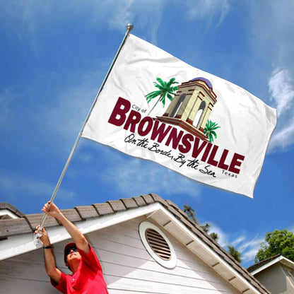 City of Brownsville flag, Texas flags 3x5ft banner man cave