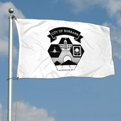 City of Burbank flag, California flags 3x5ft banner man cave