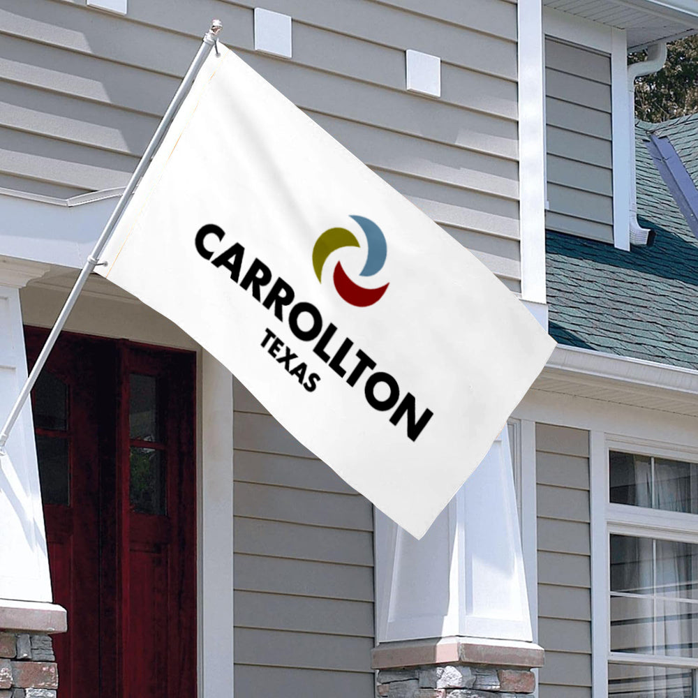 City of Carrollton flag, Texas flags 3x5ft banner man cave