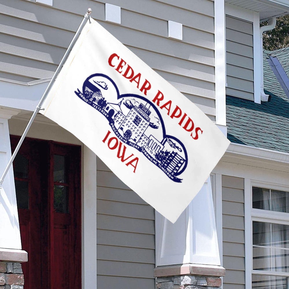 City of Cedar Rapids flag, Iowa flags 3x5ft banner man cave