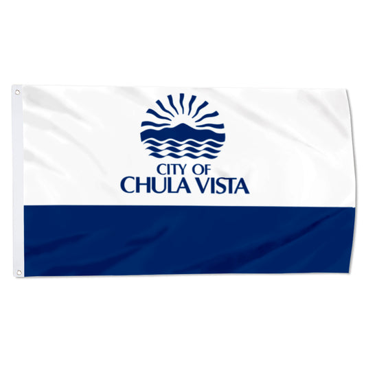 City of Chula Vista (California, USA) Flag: 3x5ft Man Cave American California Coastal City Style Decor Banner