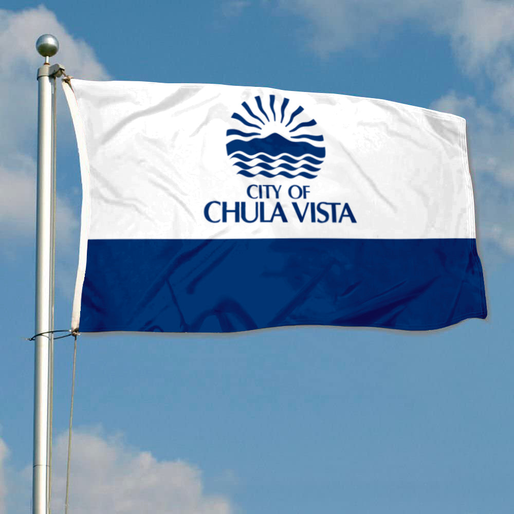City of Chula Vista (California, USA) Flag: 3x5ft Man Cave American California Coastal City Style Decor Banner