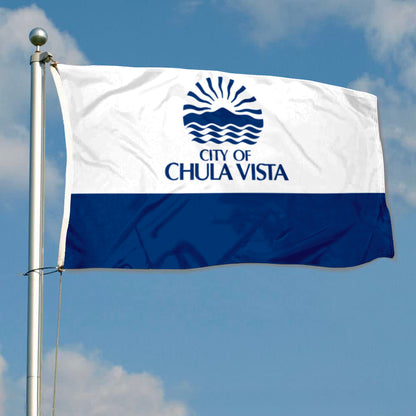City of Chula Vista (California, USA) Flag: 3x5ft Man Cave American California Coastal City Style Decor Banner