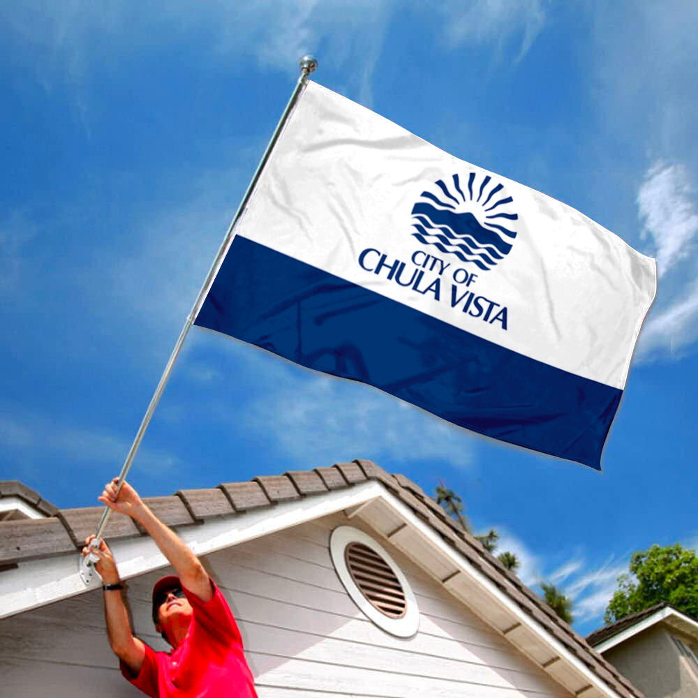 City of Chula Vista (California, USA) Flag: 3x5ft Man Cave American California Coastal City Style Decor Banner
