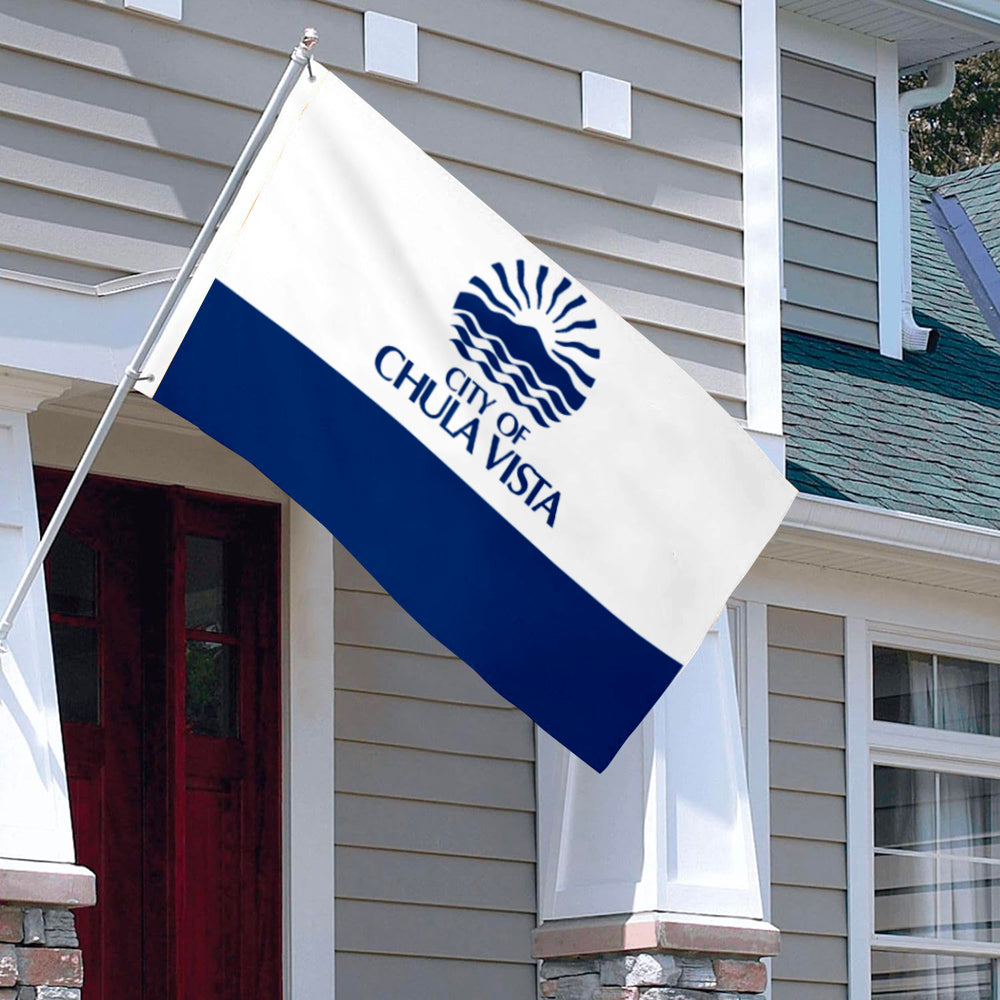 City of Chula Vista (California, USA) Flag: 3x5ft Man Cave American California Coastal City Style Decor Banner