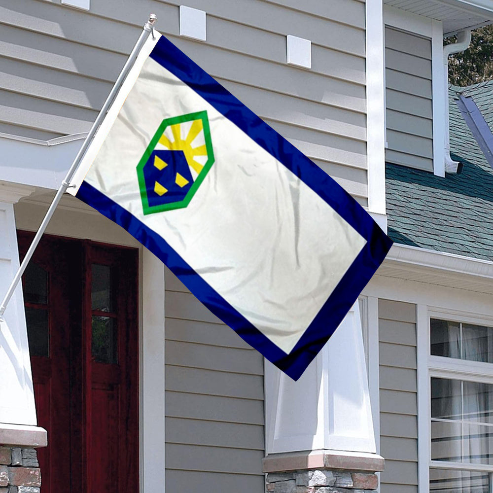 City of Colorado Springs (Colorado, USA) Flag: 3x5ft Man Cave American Colorado City Logo Style Decor Banner
