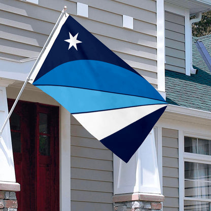 City of Columbia (South Carolina, USA) Flag: 3x5ft Man Cave American South Carolina Modern Geometric Style Decor Banner