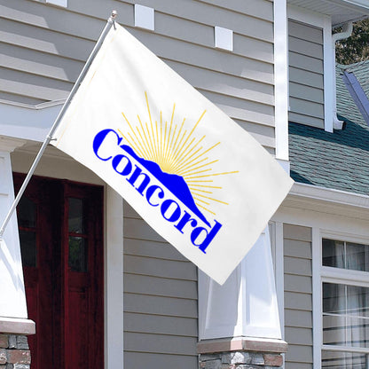 City of Concord (California, USA) Flag: 3x5ft Man Cave American California Sun & Mountain View Style Decor Banner