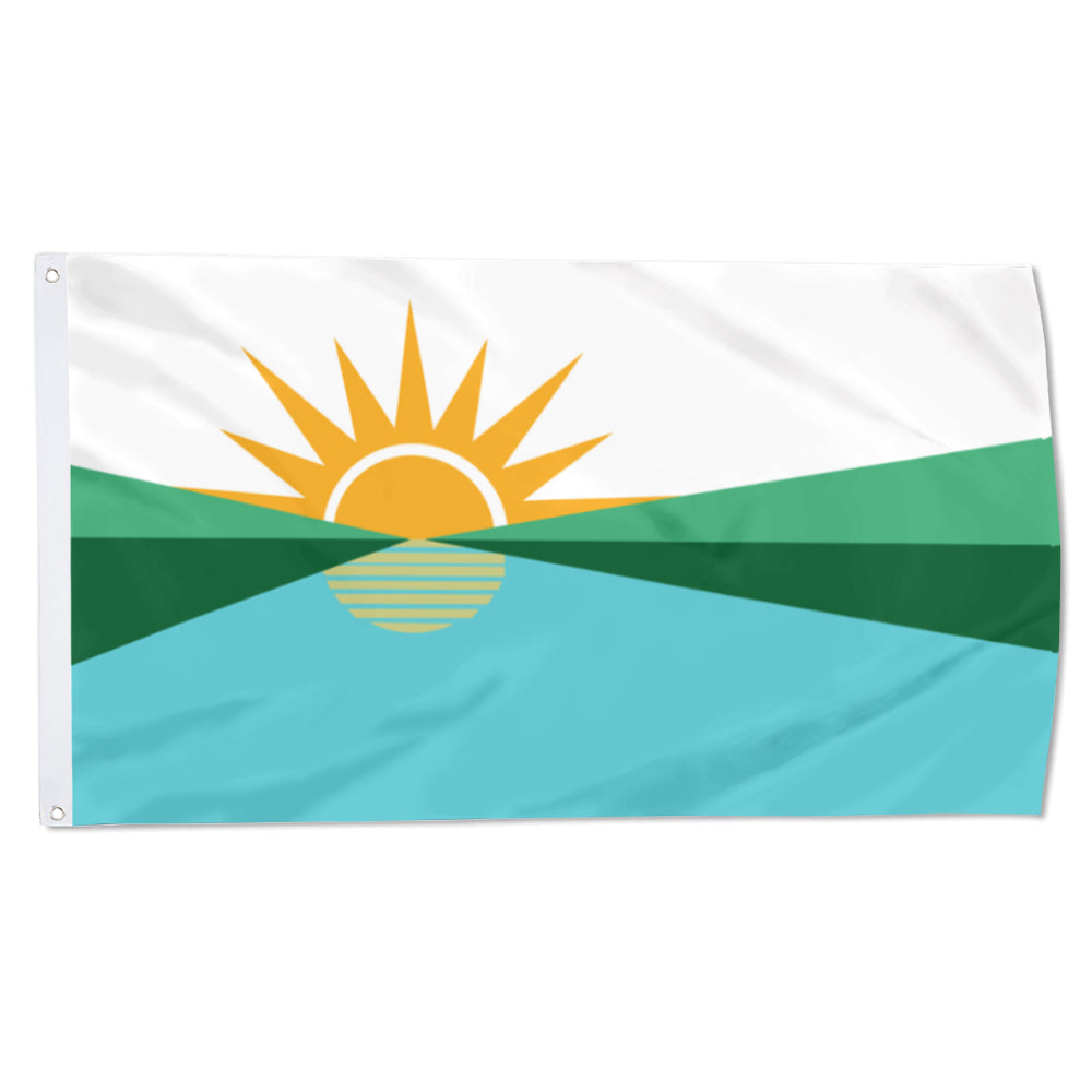 City of Coral Springs (Florida, USA) Flag: 3x5ft Man Cave American Florida Sun & Waterfront Style Decor Banner
