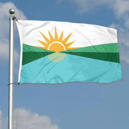 City of Coral Springs (Florida, USA) Flag: 3x5ft Man Cave American Florida Sun & Waterfront Style Decor Banner