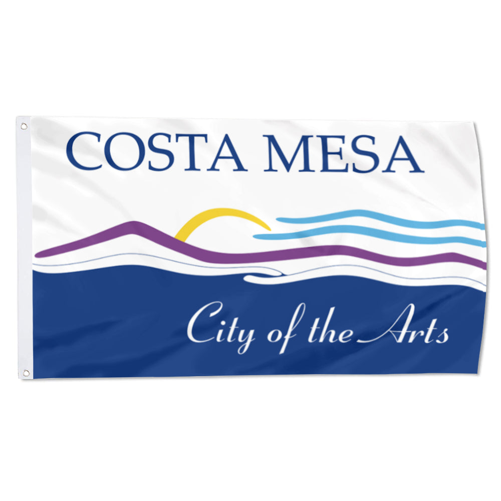 City of Costa Mesa (California, USA) Flag: 3x5ft Man Cave American California Arts & Coastal Style Decor Banner