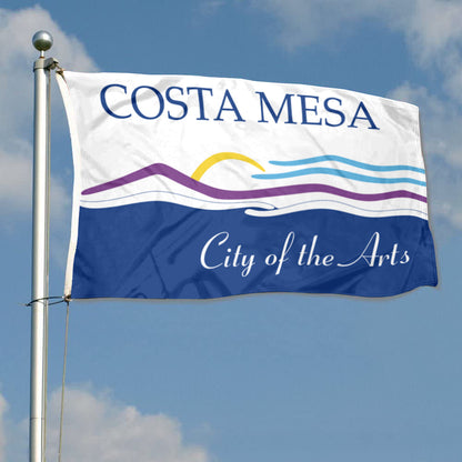 City of Costa Mesa (California, USA) Flag: 3x5ft Man Cave American California Arts & Coastal Style Decor Banner