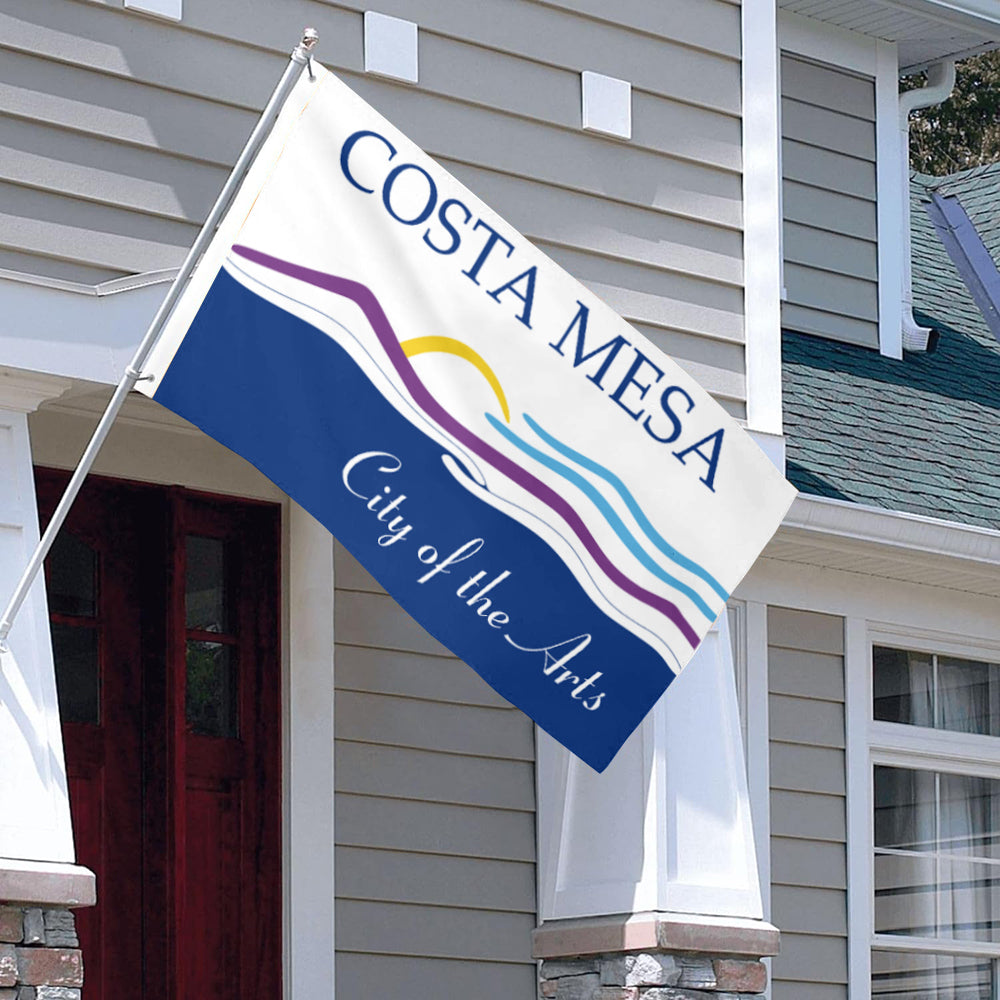 City of Costa Mesa (California, USA) Flag: 3x5ft Man Cave American California Arts & Coastal Style Decor Banner