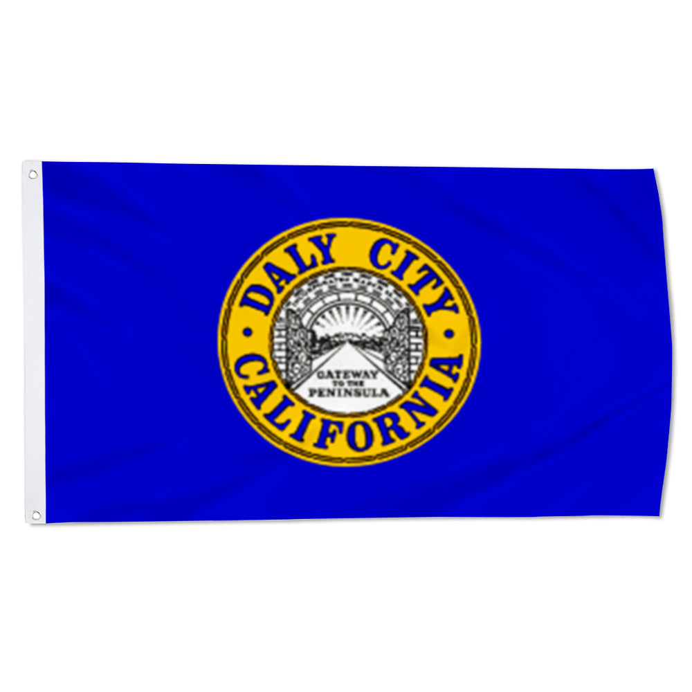 City of Daly City (California, USA) Flag: 3x5ft Man Cave American California Peninsula Gateway Style Decor Banner