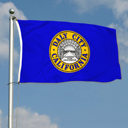 City of Daly City (California, USA) Flag: 3x5ft Man Cave American California Peninsula Gateway Style Decor Banner