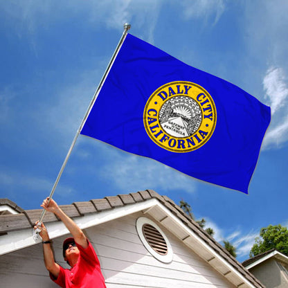 City of Daly City (California, USA) Flag: 3x5ft Man Cave American California Peninsula Gateway Style Decor Banner