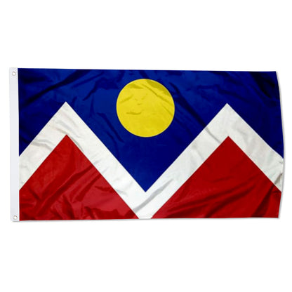 City of Denver (Colorado, USA) Flag: 3x5ft Man Cave American Colorado City Logo Style Decor Banner