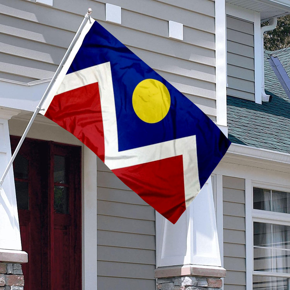 City of Denver (Colorado, USA) Flag: 3x5ft Man Cave American Colorado City Logo Style Decor Banner