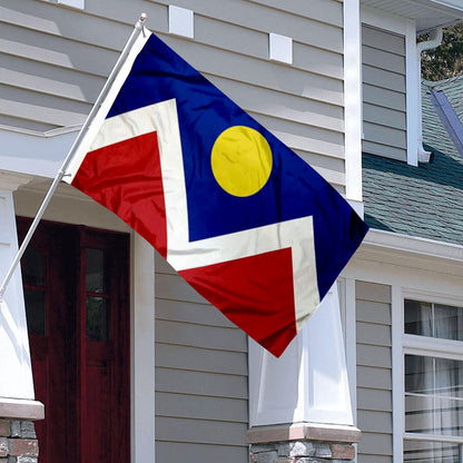 City of Denver (Colorado, USA) Flag: 3x5ft Man Cave American Colorado City Logo Style Decor Banner