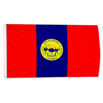 City of Downey (California, USA) Flag: 3x5ft Man Cave American California Urban Development Style Decor Banner