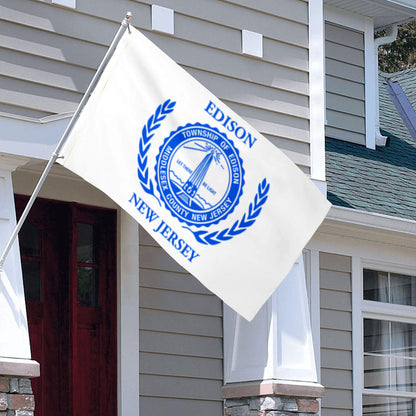 City of Edison (New Jersey, USA) Flag: 3x5ft Man Cave American New Jersey Innovation Memorial Style Decor Banner
