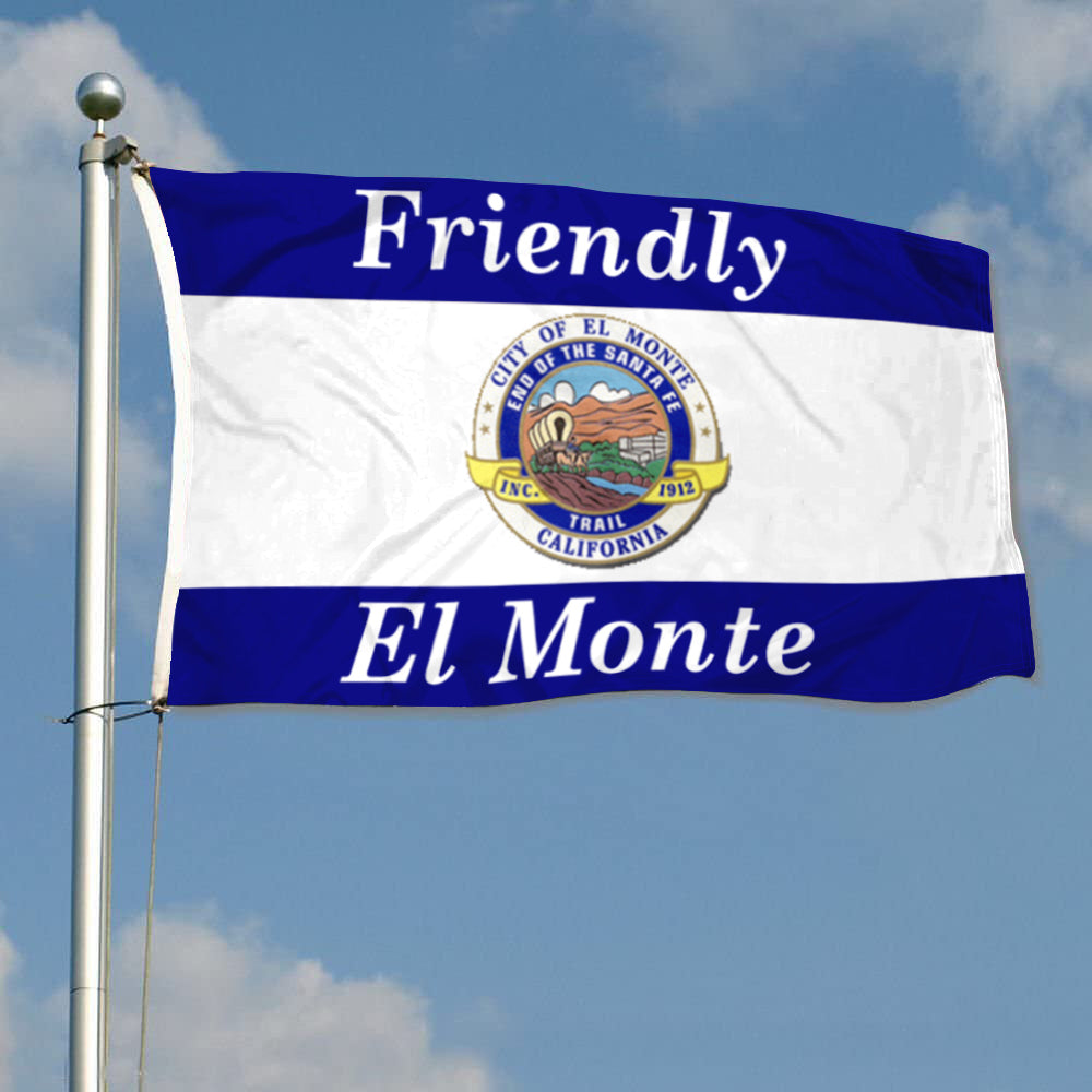 City of El Monte (California, USA) Flag: 3x5ft Man Cave American California Friendly City Style Decor Banner