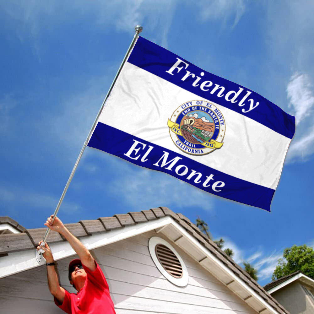 City of El Monte (California, USA) Flag: 3x5ft Man Cave American California Friendly City Style Decor Banner