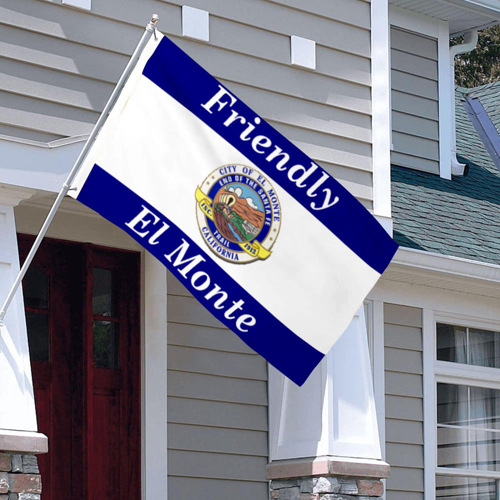 City of El Monte (California, USA) Flag: 3x5ft Man Cave American California Friendly City Style Decor Banner