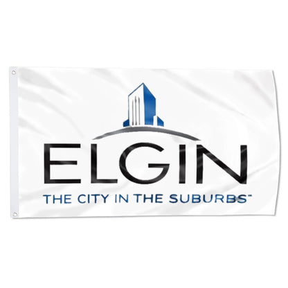 City of Elgin (Illinois, USA) Flag: 3x5ft Man Cave American Illinois Suburban Urban Style Decor Banner
