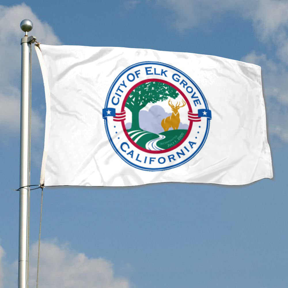 City of Elk Grove (California, USA) Flag: 3x5ft Man Cave American California Natural Pastoral Style Decor Banner