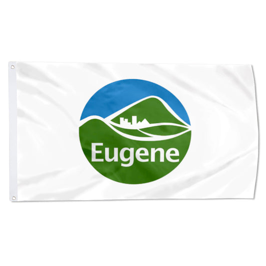 City of Eugene (Oregon, USA) Flag: 3x5ft Man Cave American Oregon Natural Livable Style Decor Banner