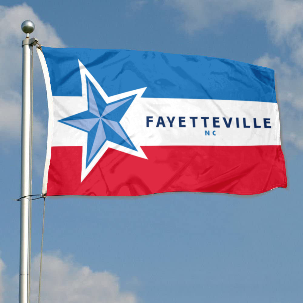 City of Fayetteville (North Carolina, USA) Flag: 3x5ft Man Cave American North Carolina Logo Vibrant Style Decor Banner