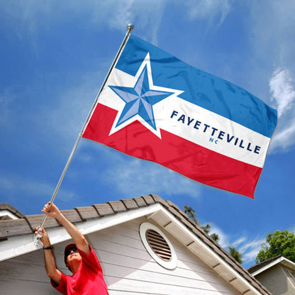 City of Fayetteville (North Carolina, USA) Flag: 3x5ft Man Cave American North Carolina Logo Vibrant Style Decor Banner