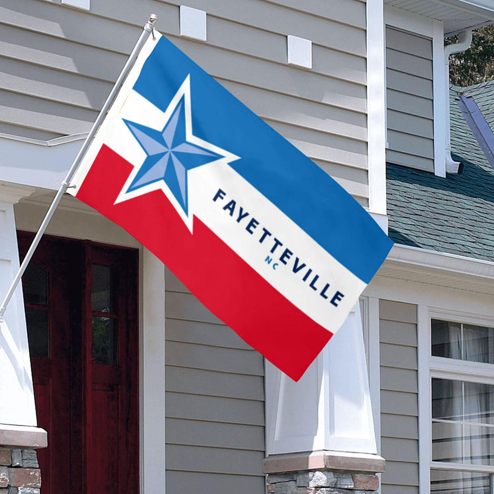 City of Fayetteville (North Carolina, USA) Flag: 3x5ft Man Cave American North Carolina Logo Vibrant Style Decor Banner