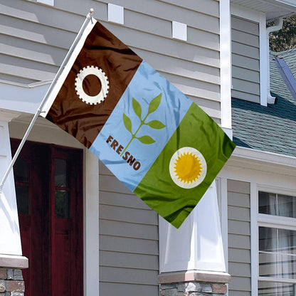 City of Fresno (California, USA) Flag: 3x5ft Man Cave American California Diversified Development Style Decor Banner