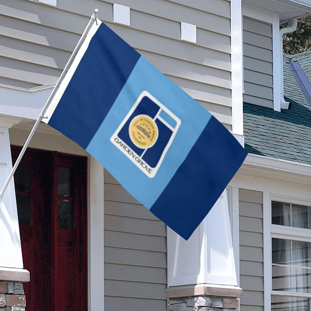 City of Garden Grove (California, USA) Flag: 3x5ft Man Cave American California Urban Garden Style Decor Banner