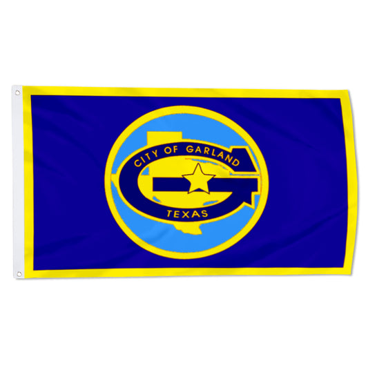 City of Garland (Texas, USA) Flag: 3x5ft Man Cave American Texas Logo Vibrant Style Decor Banner
