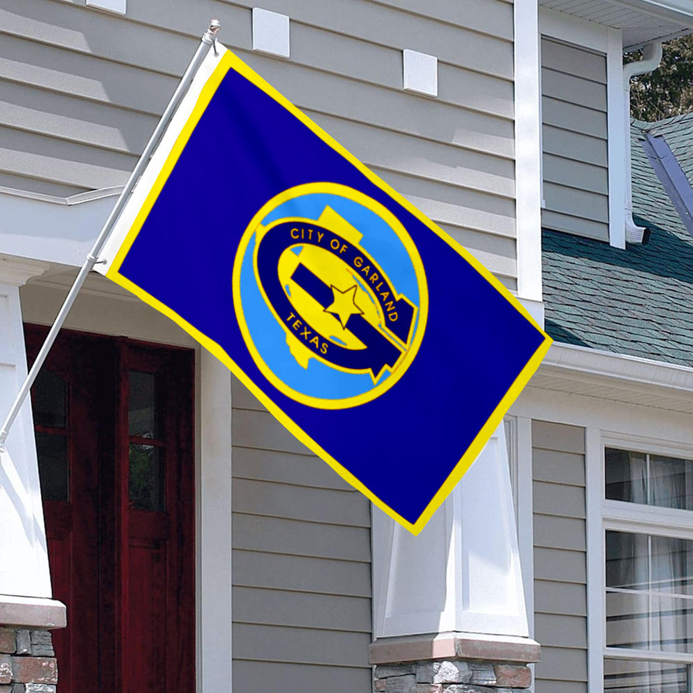 City of Garland (Texas, USA) Flag: 3x5ft Man Cave American Texas Logo Vibrant Style Decor Banner