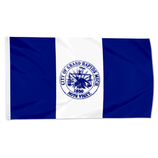 City of Grand Rapids (Michigan, USA) Flag: 3x5ft Man Cave American Michigan Justice Historical Style Decor Banner