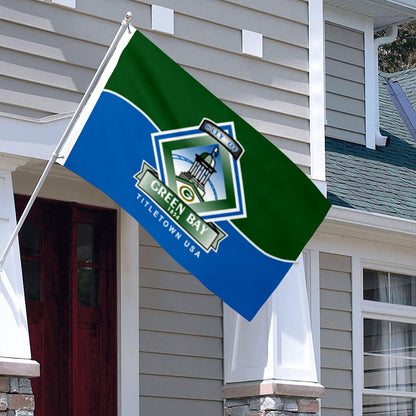City of Green Bay (Wisconsin, USA) Flag: 3x5ft Man Cave American Wisconsin Sports City Style Decor Banner