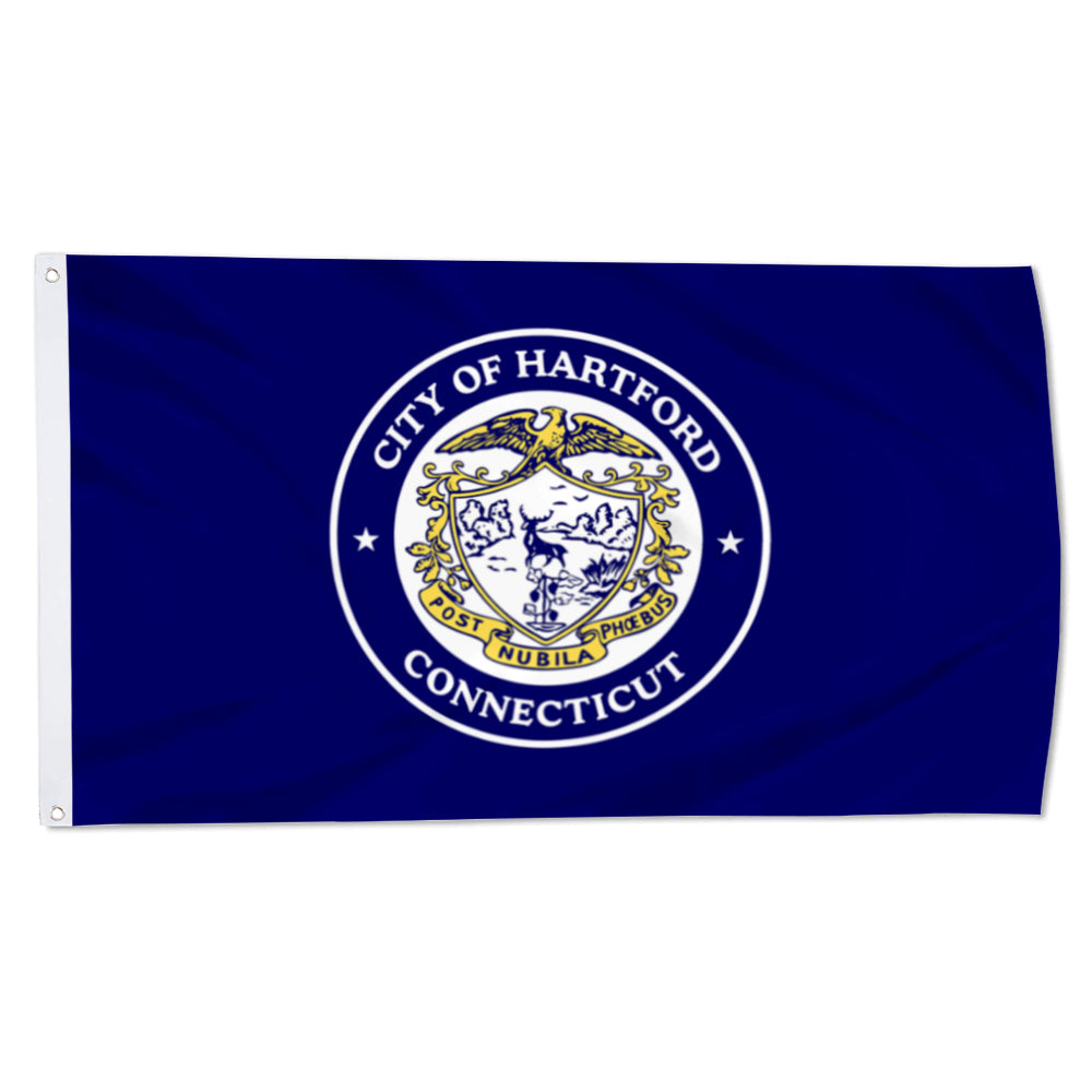 City of Hartford (Connecticut, USA) Flag: 3x5ft Man Cave American Connecticut Historical Solemn Style Decor Banner