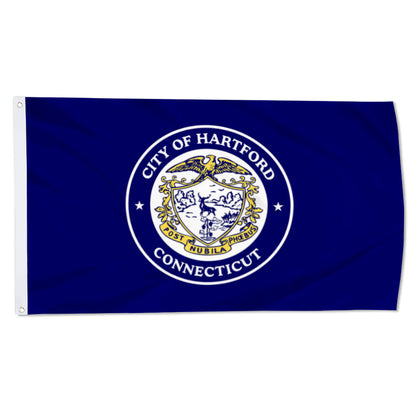 City of Hartford (Connecticut, USA) Flag: 3x5ft Man Cave American Connecticut Historical Solemn Style Decor Banner