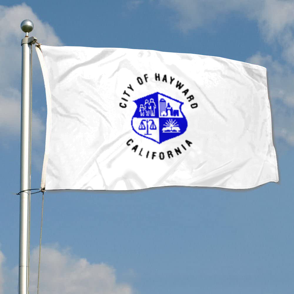 City of Hayward (California, USA) Flag: 3x5ft Man Cave American California Livable Humanistic Style Decor Banner