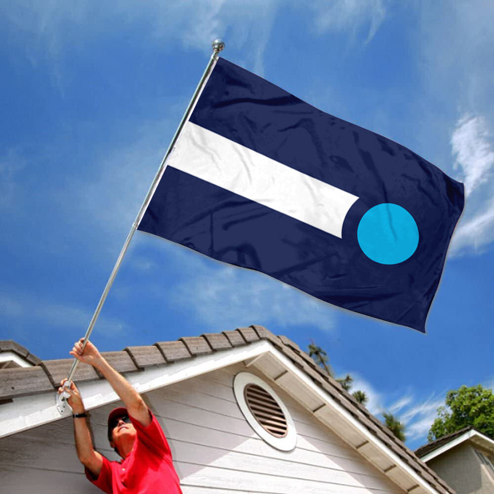 City of High Point (North Carolina, USA) Flag: 3x5ft Man Cave American North Carolina Minimalist Modern Style Decor Banner