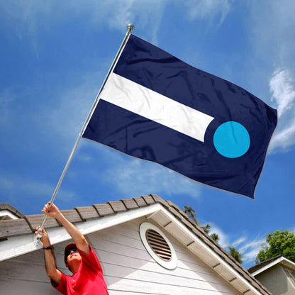 City of High Point (North Carolina, USA) Flag: 3x5ft Man Cave American North Carolina Minimalist Modern Style Decor Banner
