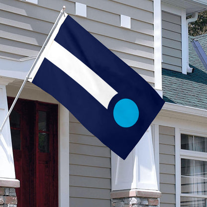 City of High Point (North Carolina, USA) Flag: 3x5ft Man Cave American North Carolina Minimalist Modern Style Decor Banner